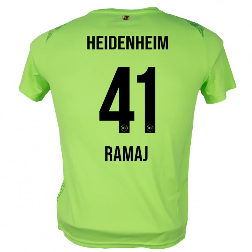 Danxen Heren Diant Ramaj #41 Bleek Groen Keepersshirt 2025/26 T-Shirt België