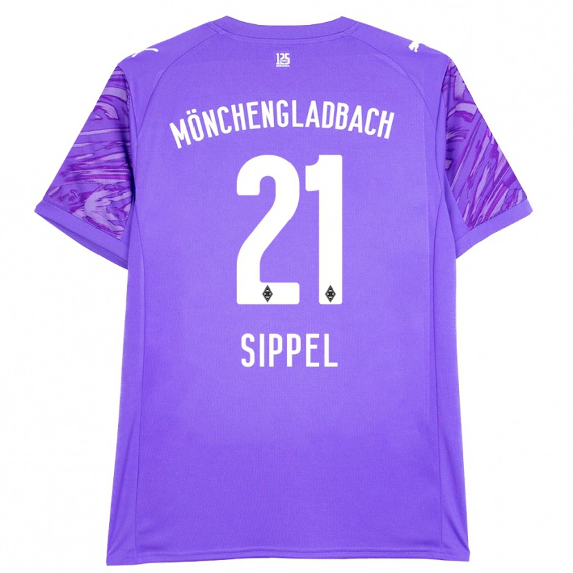 Danxen Heren Tobias Sippel #21 Lila Wit Keepersshirt 2025/26 T-Shirt België