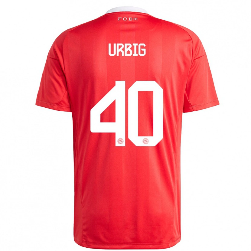 Danxen Heren Jonas Urbig #40 Rood Wit Keepersshirt 2025/26 T-Shirt België