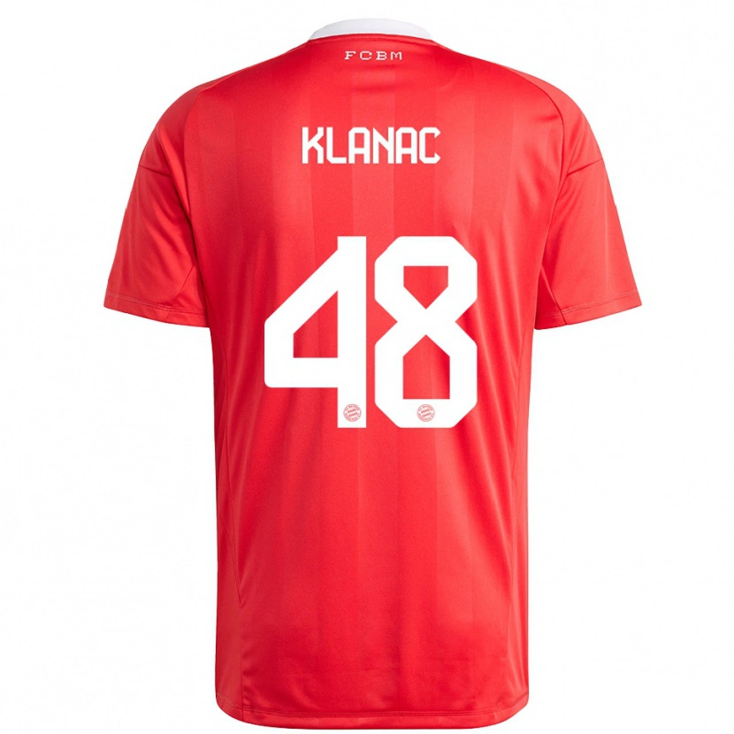 Danxen Heren Leon Klanac #48 Rood Wit Keepersshirt 2025/26 T-Shirt België