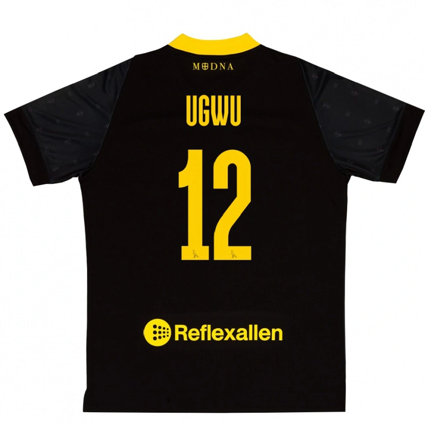 Danxen Heren Ferdinand Ugwu #12 Zwart Geel Keepersshirt 2025/26 T-Shirt België