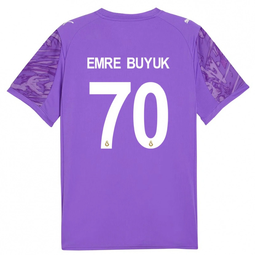 Danxen Heren Enes Emre Büyük #70 Paars Wit Keepersshirt 2025/26 T-Shirt België