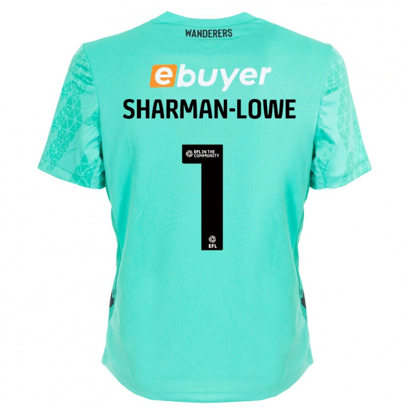 Danxen Dames Teddy Sharman-Lowe #1 Aqua Zwart Keepersshirt 2025/26 T-Shirt België
