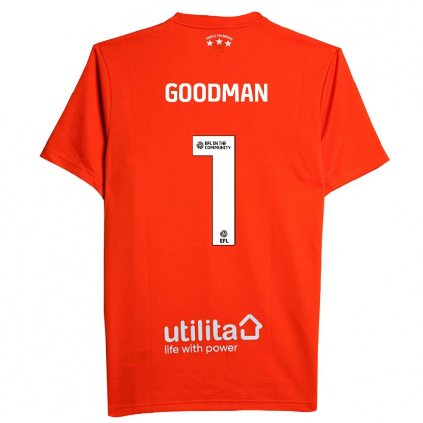 Danxen Dames Owen Goodman #1 Rood Wit Keepersshirt 2025/26 T-Shirt België