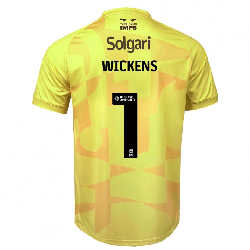 Danxen Dames George Wickens #1 Geel Zwart Keepersshirt 2025/26 T-Shirt België