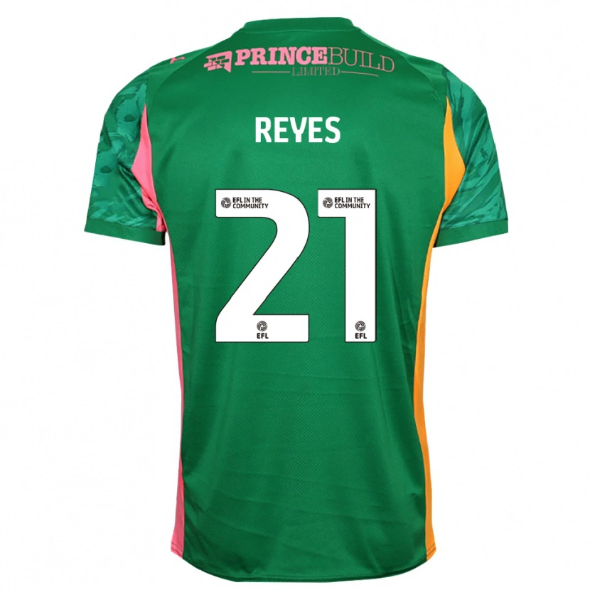 Danxen Dames Vicente Reyes #21 Groen Roze Keepersshirt 2025/26 T-Shirt België