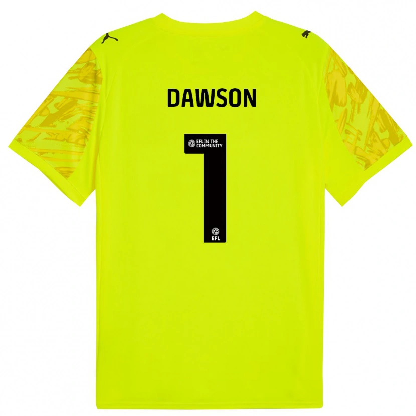 Danxen Dames Cameron Dawson #1 Fluorescerend Groen Zwart Keepersshirt 2025/26 T-Shirt België