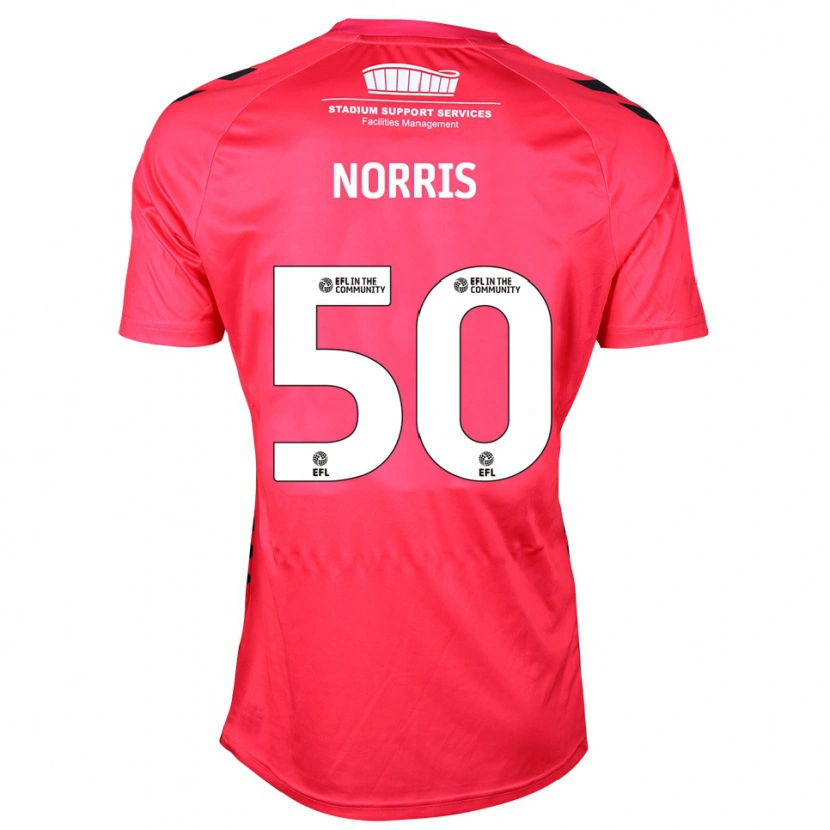 Danxen Dames Will Norris #50 Rood Wit Keepersshirt 2025/26 T-Shirt België