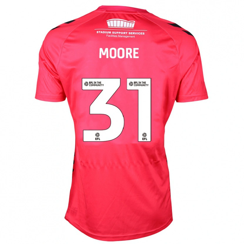 Danxen Dames Stuart Moore #31 Rood Wit Keepersshirt 2025/26 T-Shirt België