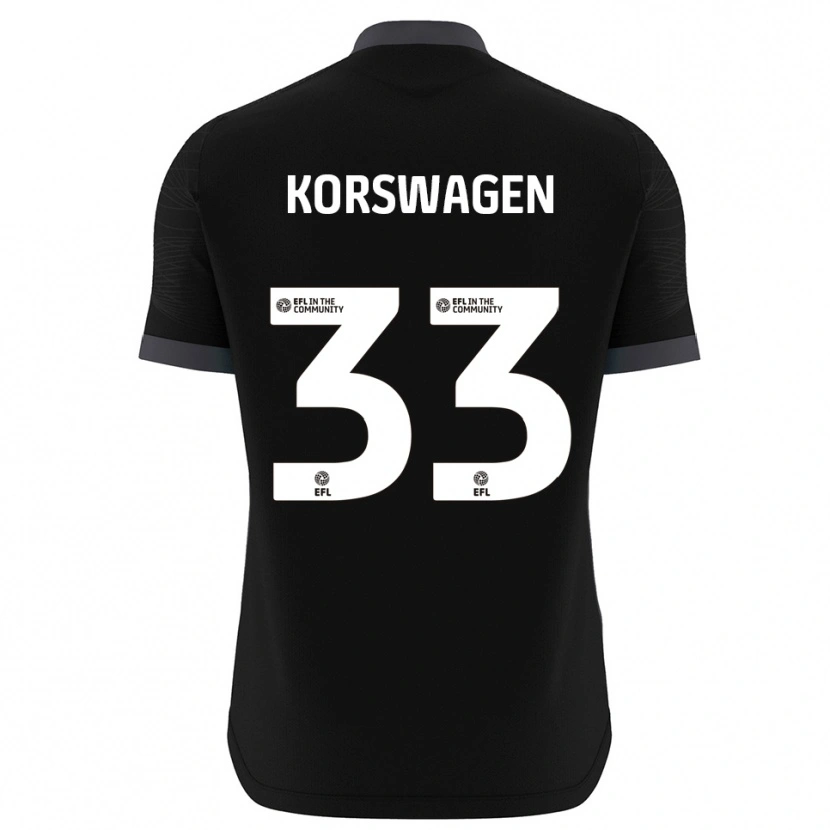 Danxen Dames Mattijis Korswagen #33 Zwart Wit Keepersshirt 2025/26 T-Shirt België