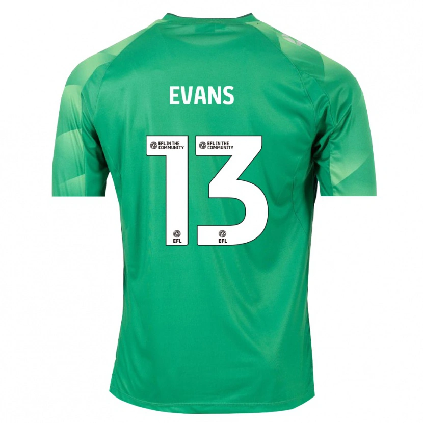 Danxen Dames Owen Evans #13 Groen Wit Keepersshirt 2025/26 T-Shirt België