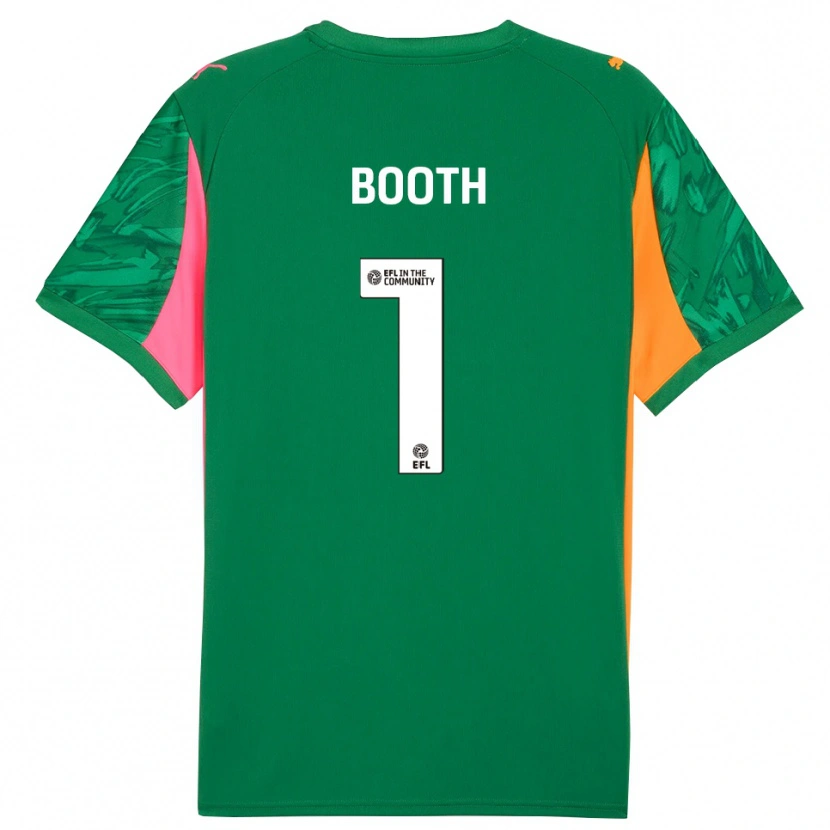 Danxen Dames Tom Booth #1 Groen Roze Oranje Keepersshirt 2025/26 T-Shirt België
