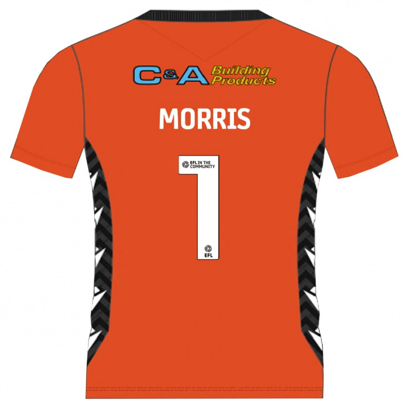 Danxen Dames Glenn Morris #1 Oranje Zwart Keepersshirt 2025/26 T-Shirt België
