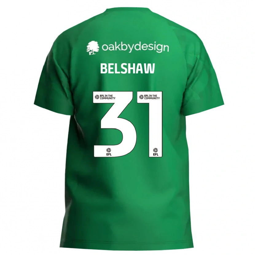 Danxen Dames James Belshaw #31 Groen Wit Keepersshirt 2025/26 T-Shirt België