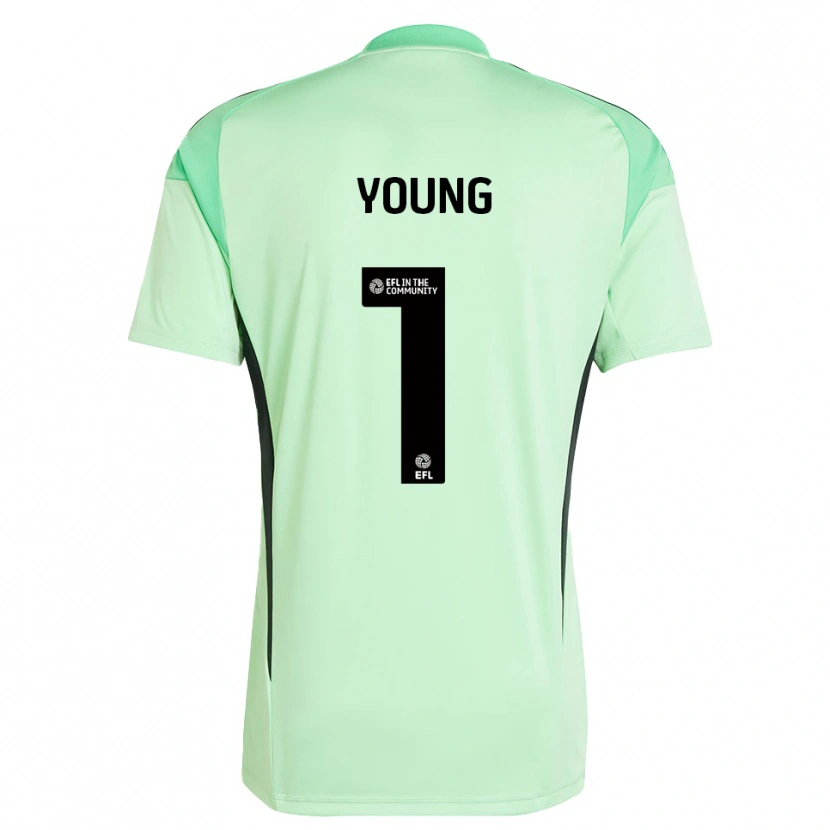 Danxen Dames Matthew Young #1 Lichtgroen Zwart Keepersshirt 2025/26 T-Shirt België