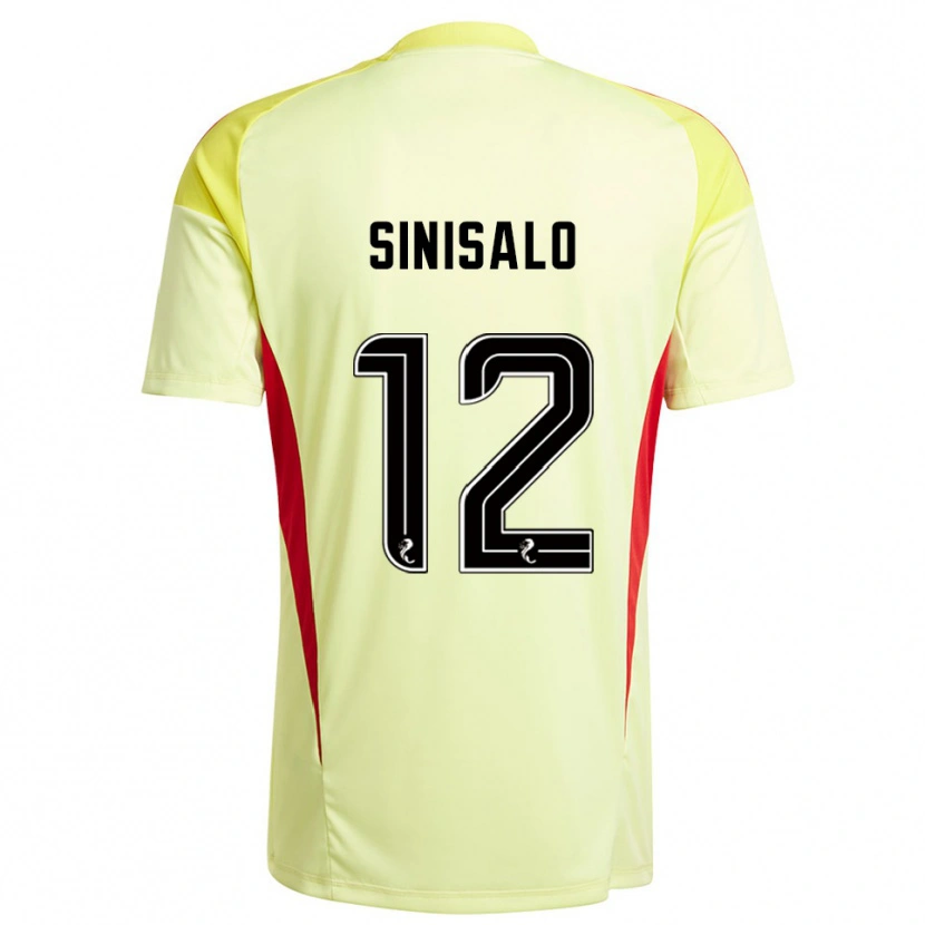 Danxen Dames Viljami Sinisalo #12 Geel Rood Keepersshirt 2025/26 T-Shirt België