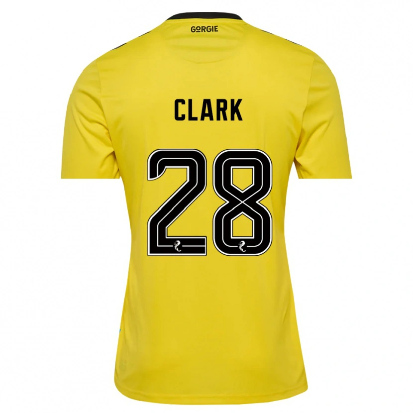 Danxen Dames Zander Clark #28 Geel Rood Zwart Keepersshirt 2025/26 T-Shirt België