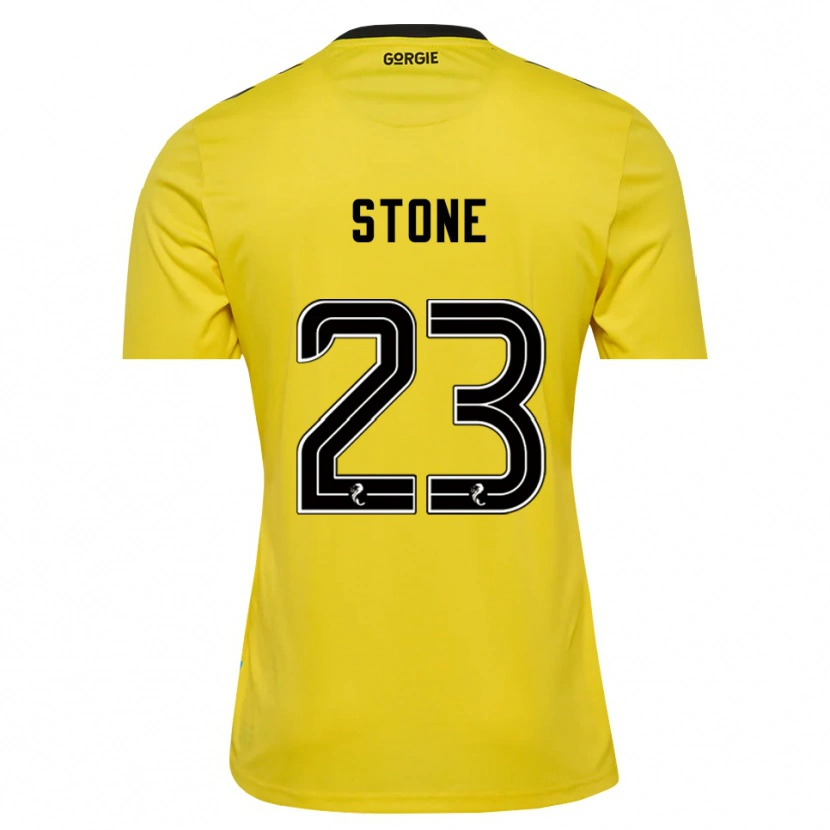 Danxen Dames Harry Stone #23 Geel Rood Zwart Keepersshirt 2025/26 T-Shirt België