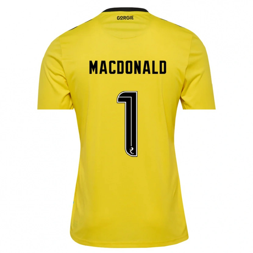 Danxen Dames Jamie MacDonald #1 Geel Rood Zwart Keepersshirt 2025/26 T-Shirt België