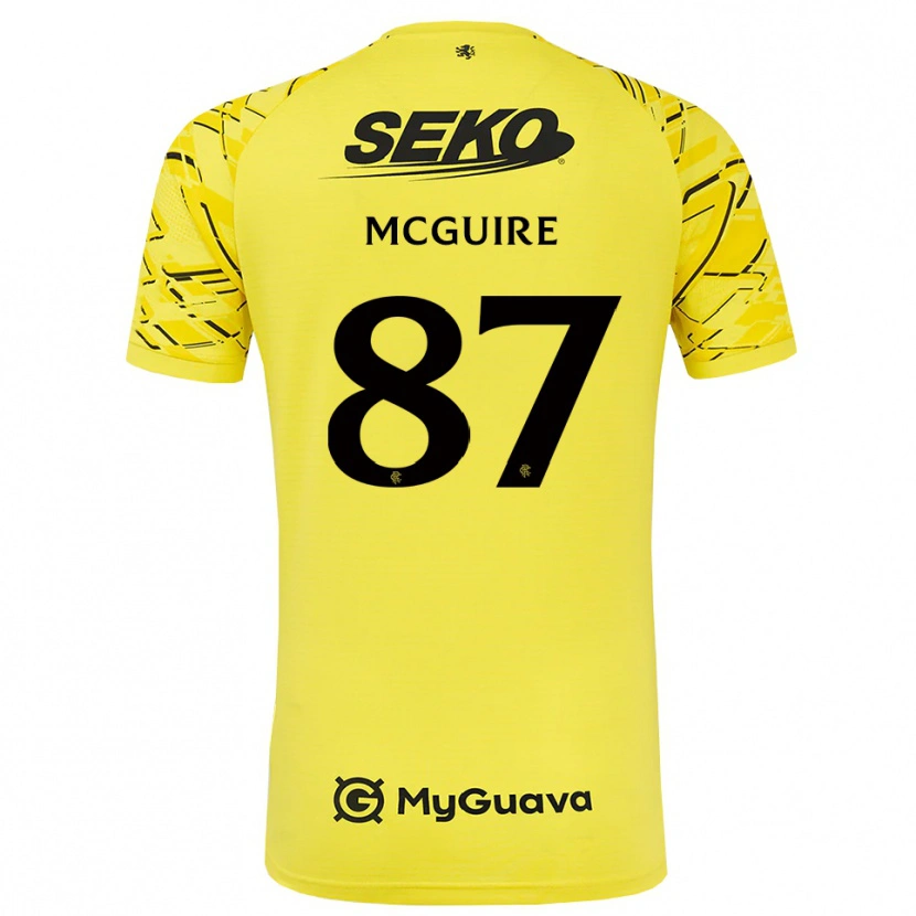 Danxen Dames Rydnn McGuire #87 Geel Zwart Keepersshirt 2025/26 T-Shirt België