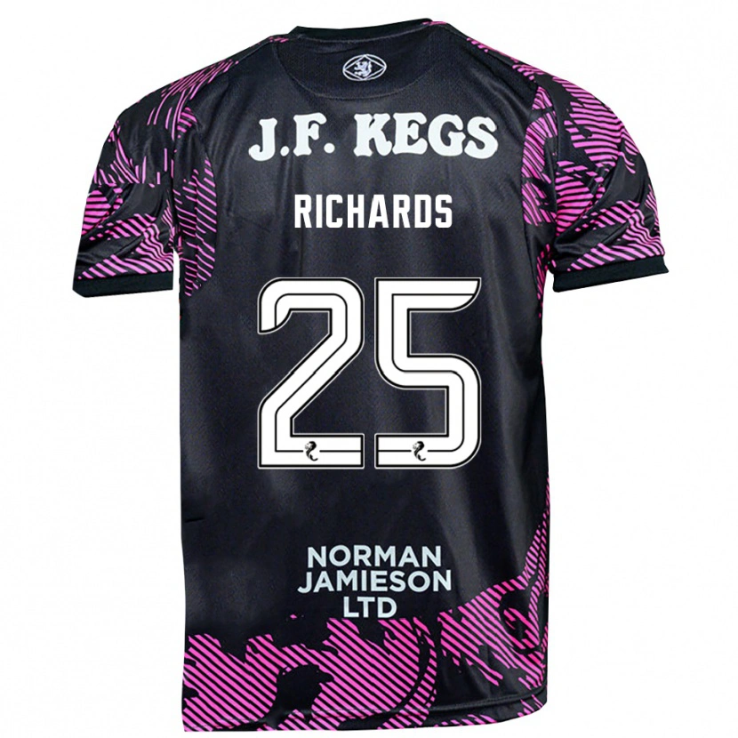 Danxen Dames Dave Richards #25 Roze Zwart Keepersshirt 2025/26 T-Shirt België