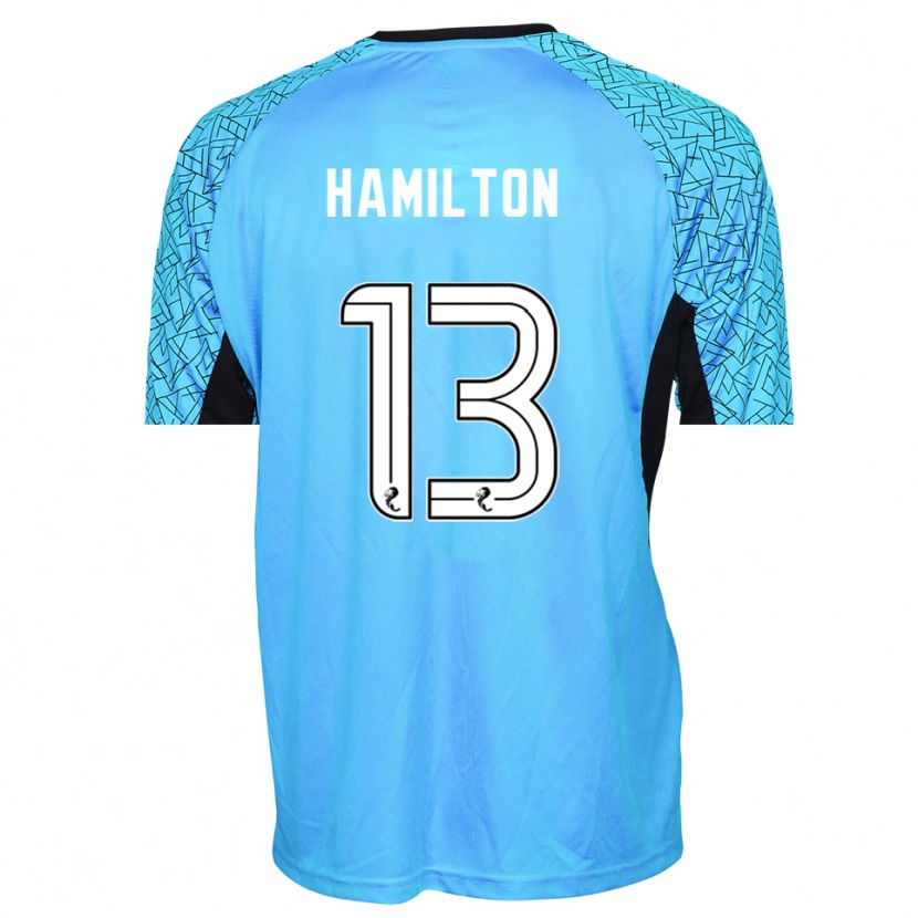 Danxen Dames Jack Hamilton #13 Blauw Zwart Keepersshirt 2025/26 T-Shirt België