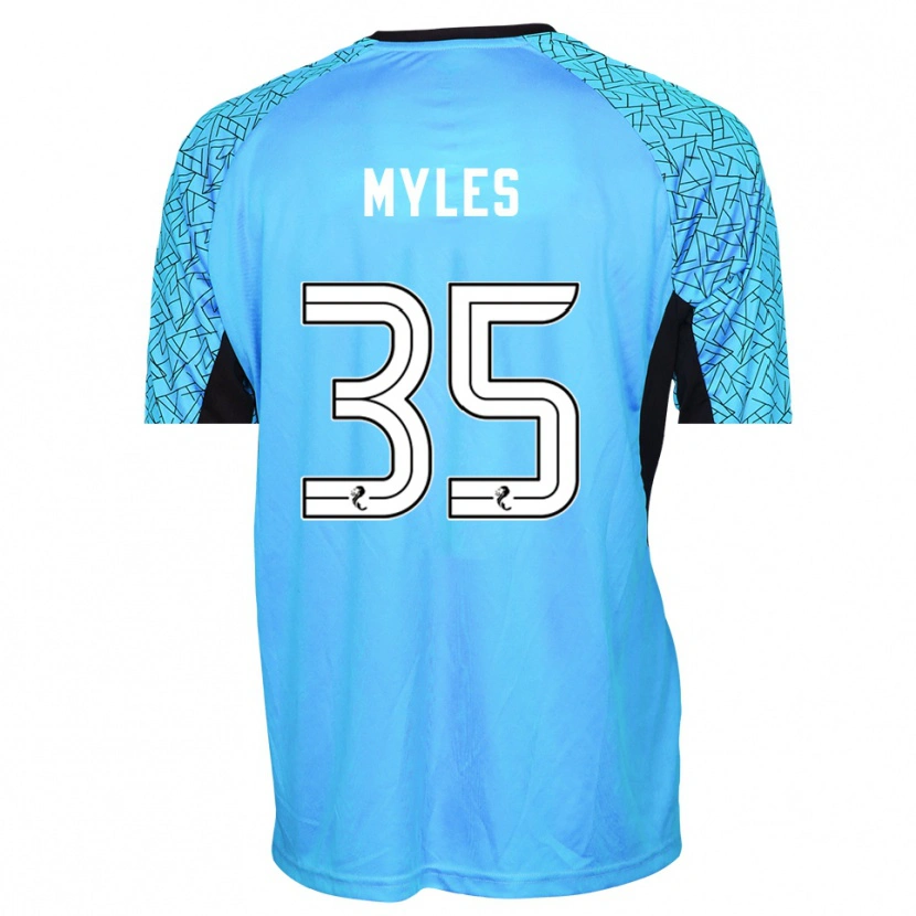 Danxen Dames Evan Myles #35 Blauw Zwart Keepersshirt 2025/26 T-Shirt België