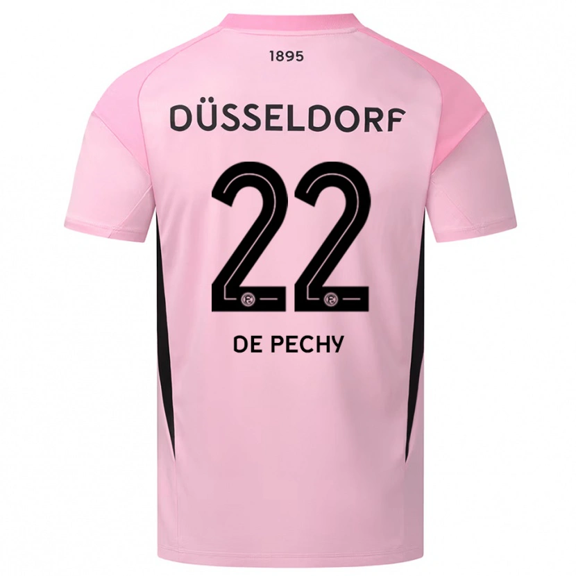 Danxen Dames William de Pechy #22 Roze Zwart Keepersshirt 2025/26 T-Shirt België
