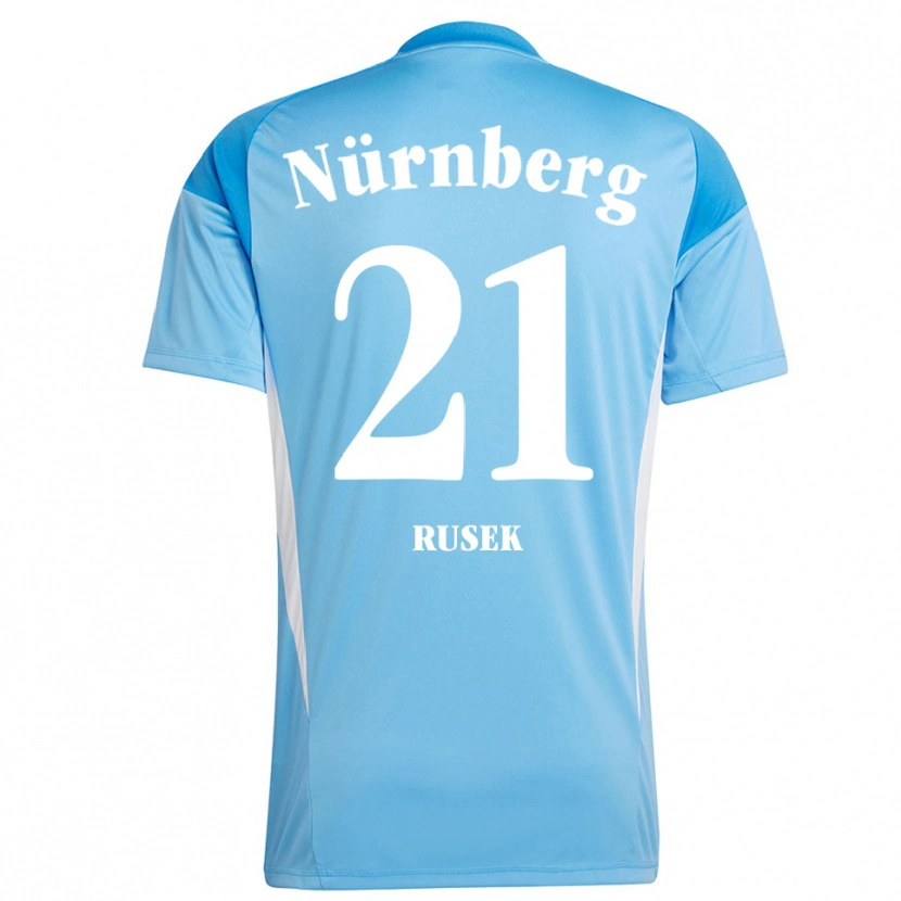 Danxen Dames Larissa Rusek #21 Hemelsblauw Wit Keepersshirt 2025/26 T-Shirt België