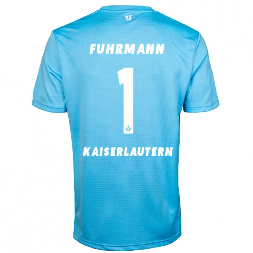 Danxen Dames Lasse Fuhrmann #1 Hemelsblauw Wit Keepersshirt 2025/26 T-Shirt België