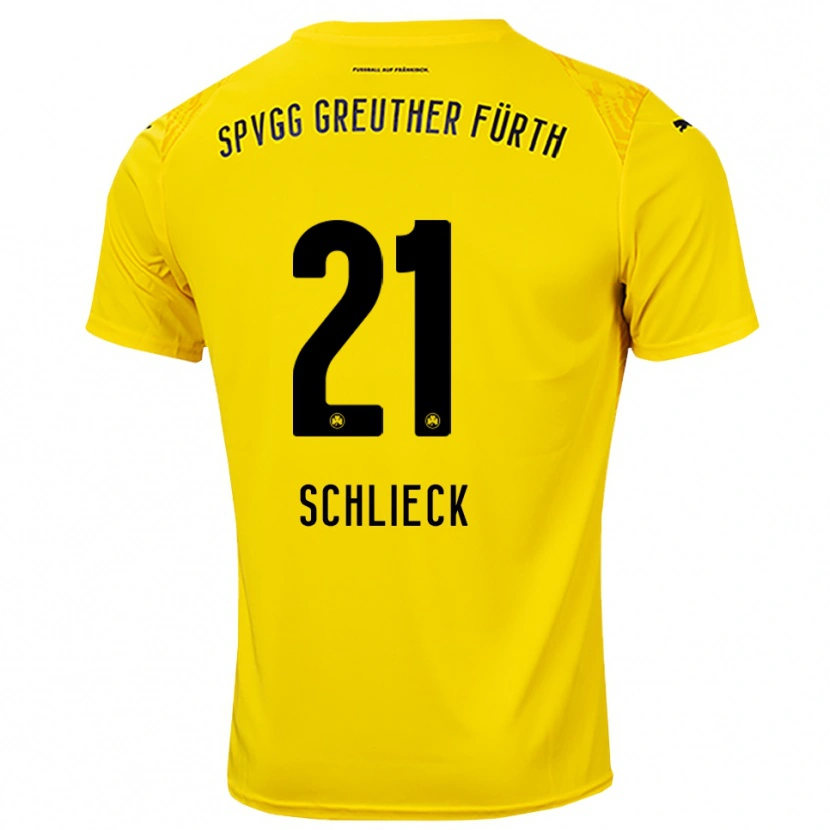 Danxen Dames Timo Schlieck #21 Geel Zwart Keepersshirt 2025/26 T-Shirt België