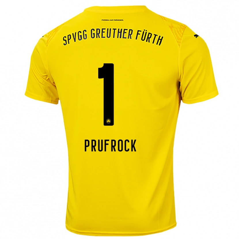 Danxen Dames Silas Prüfrock #1 Geel Zwart Keepersshirt 2025/26 T-Shirt België