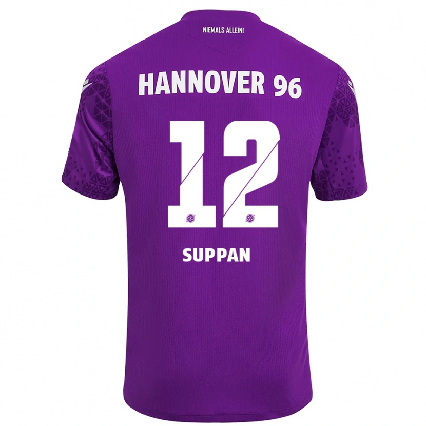 Danxen Dames Jannik Suppan #12 Paars Wit Keepersshirt 2025/26 T-Shirt België