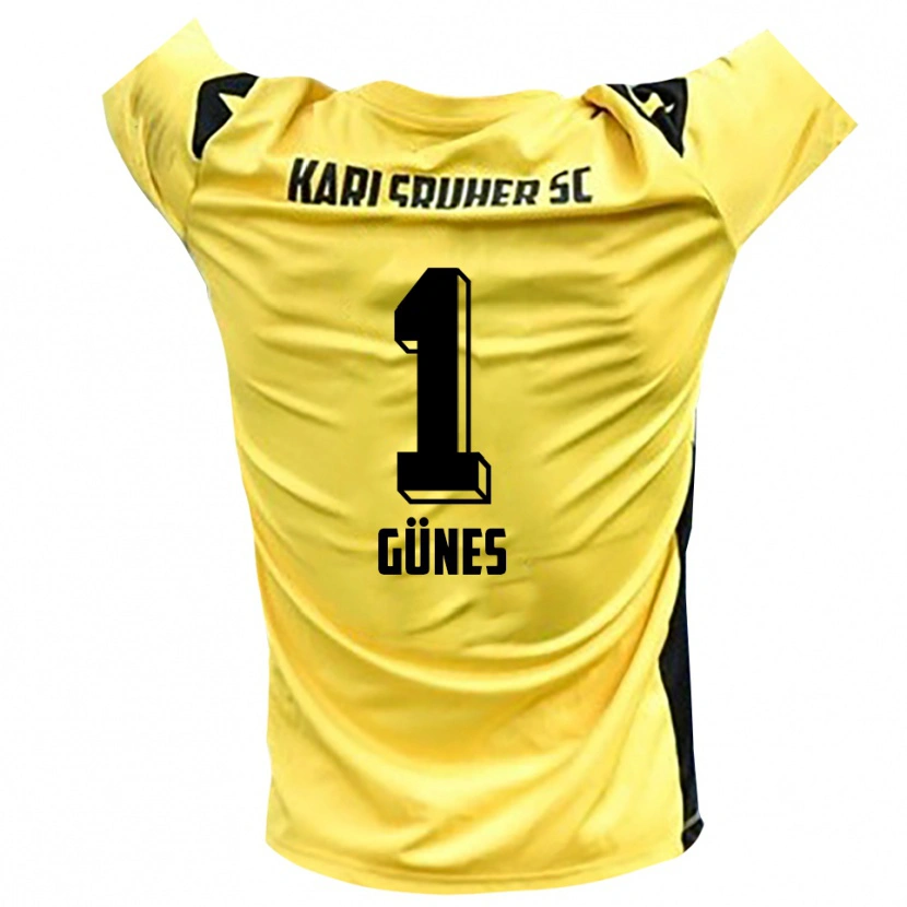Danxen Dames Kamil Günes #1 Geel Zwart Keepersshirt 2025/26 T-Shirt België