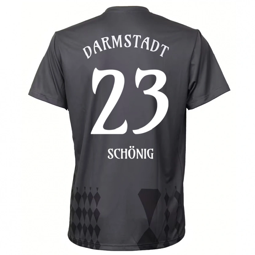 Danxen Dames Mauritius Schönig #23 Donkergrijs Keepersshirt 2025/26 T-Shirt België