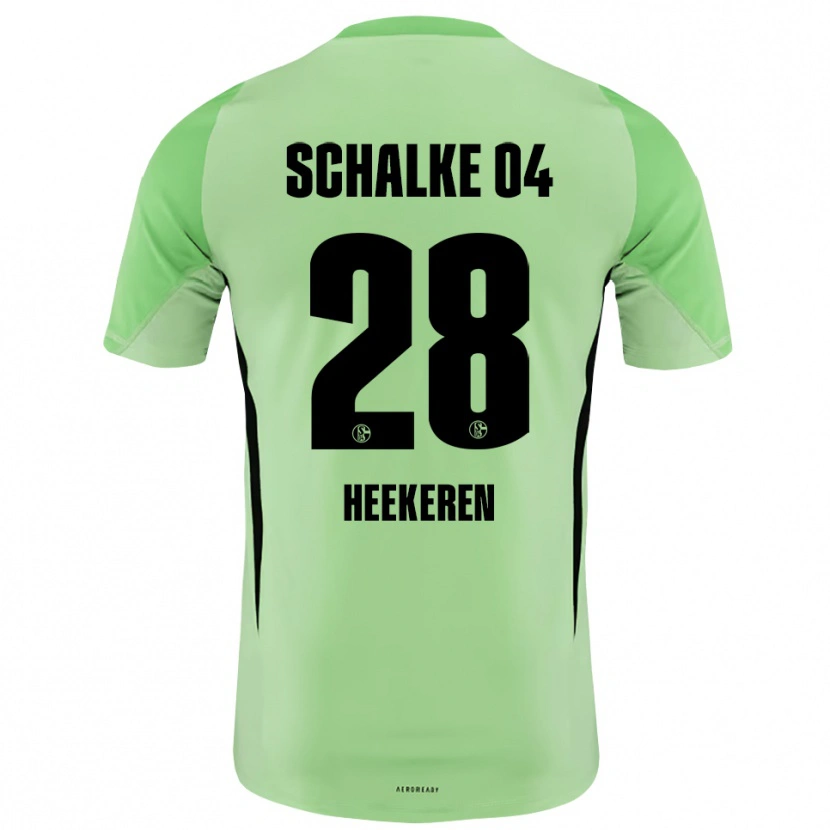 Danxen Dames Justin Heekeren #28 Licht Groen Zwart Keepersshirt 2025/26 T-Shirt België