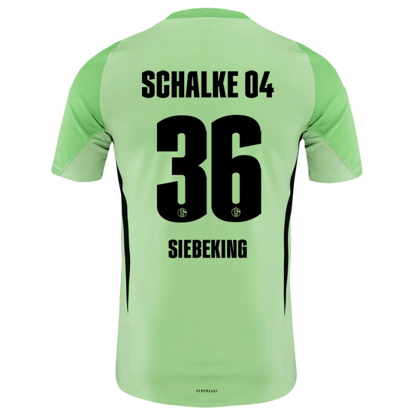 Danxen Dames Johannes Siebeking #36 Licht Groen Zwart Keepersshirt 2025/26 T-Shirt België