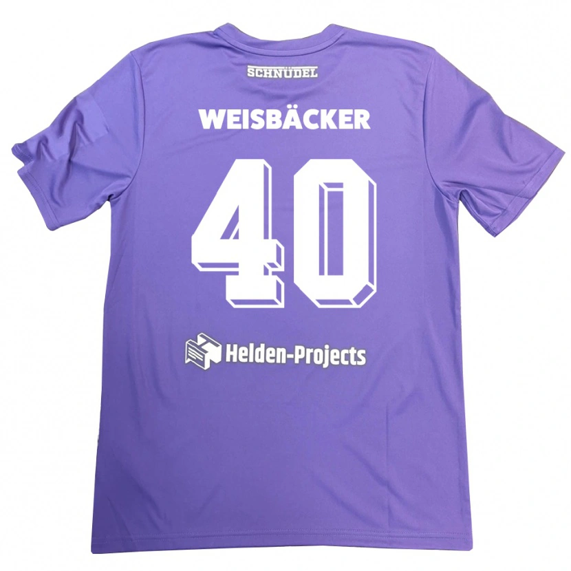 Danxen Dames Maximilian Weisbäcker #40 Paars Wit Keepersshirt 2025/26 T-Shirt België