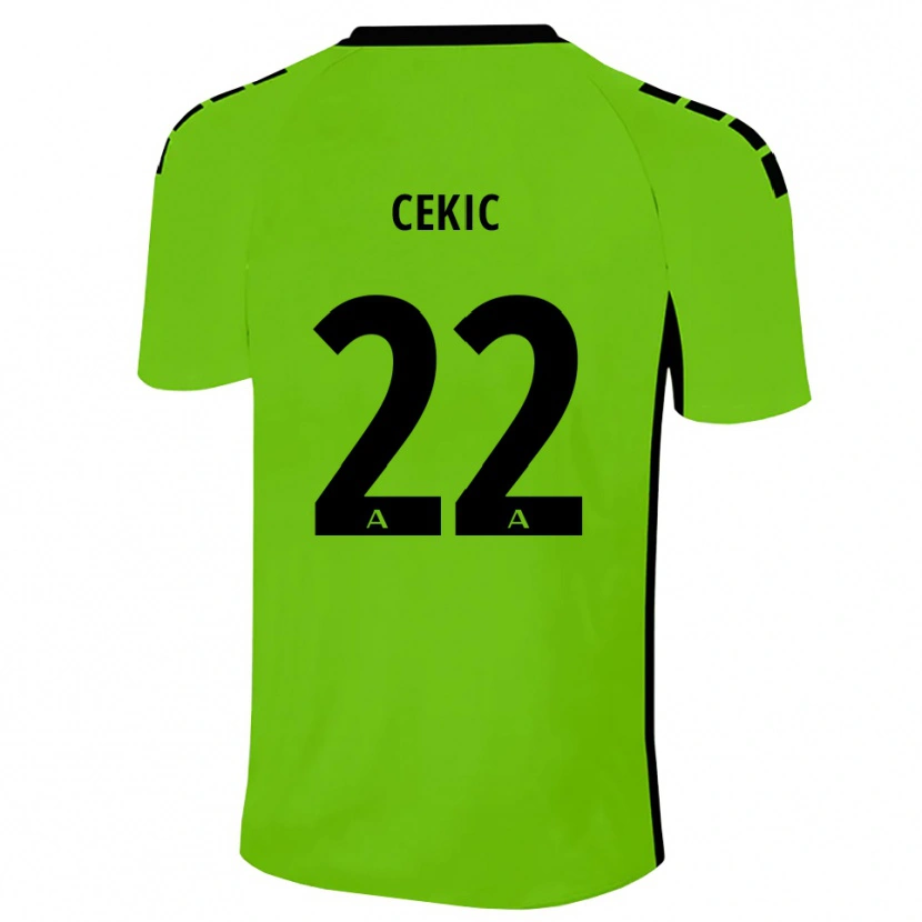 Danxen Dames Adnan Cekic #22 Grasgroen Zwart Keepersshirt 2025/26 T-Shirt België