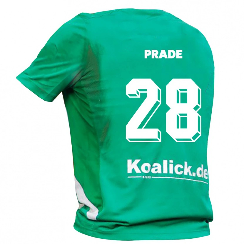 Danxen Dames Adrian Prade #28 Groen Wit Keepersshirt 2025/26 T-Shirt België