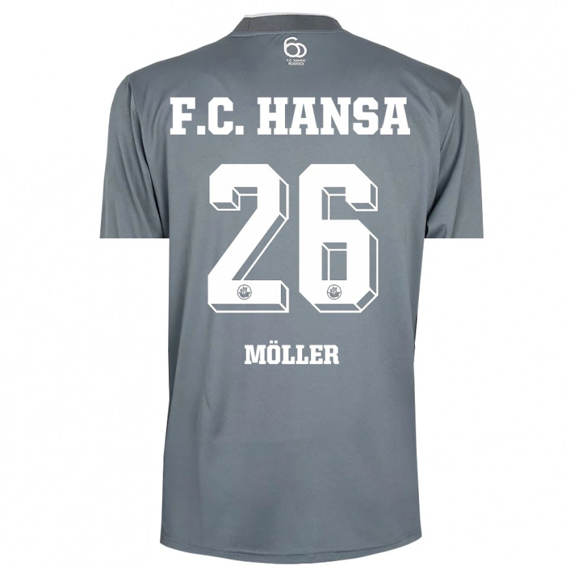 Danxen Dames Andreas Möller #26 Lichtgrijs Wit Keepersshirt 2025/26 T-Shirt België