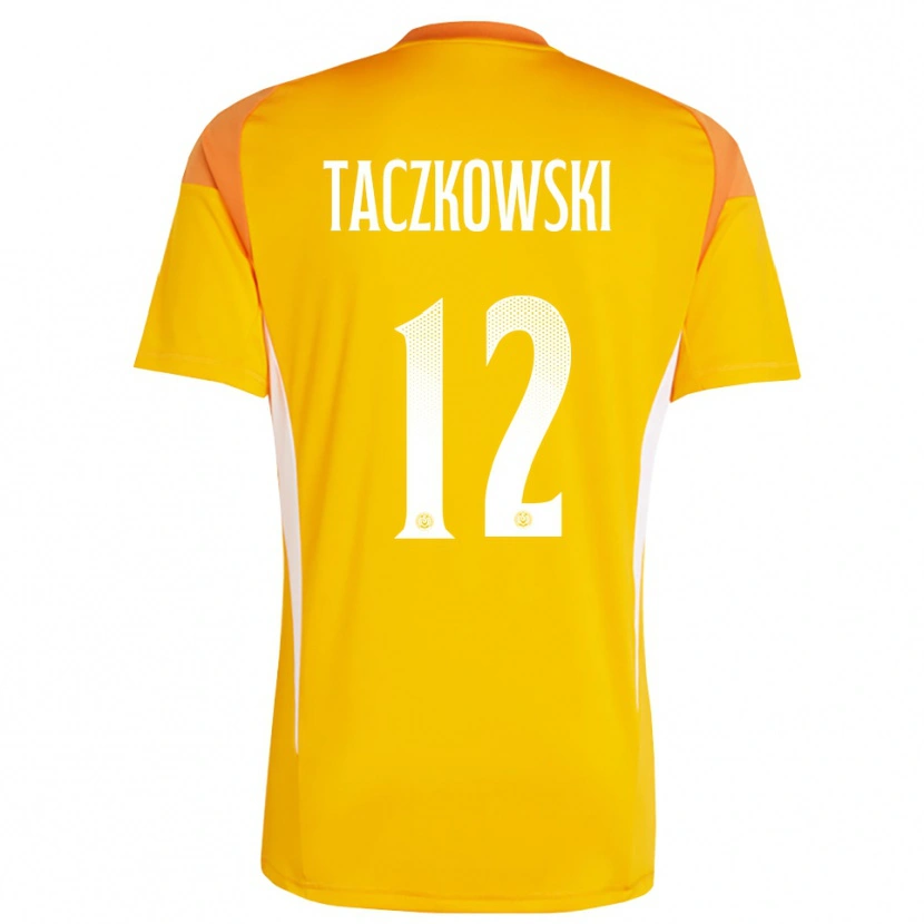 Danxen Dames Simon Taczkowski #12 Oranje Wit Keepersshirt 2025/26 T-Shirt België