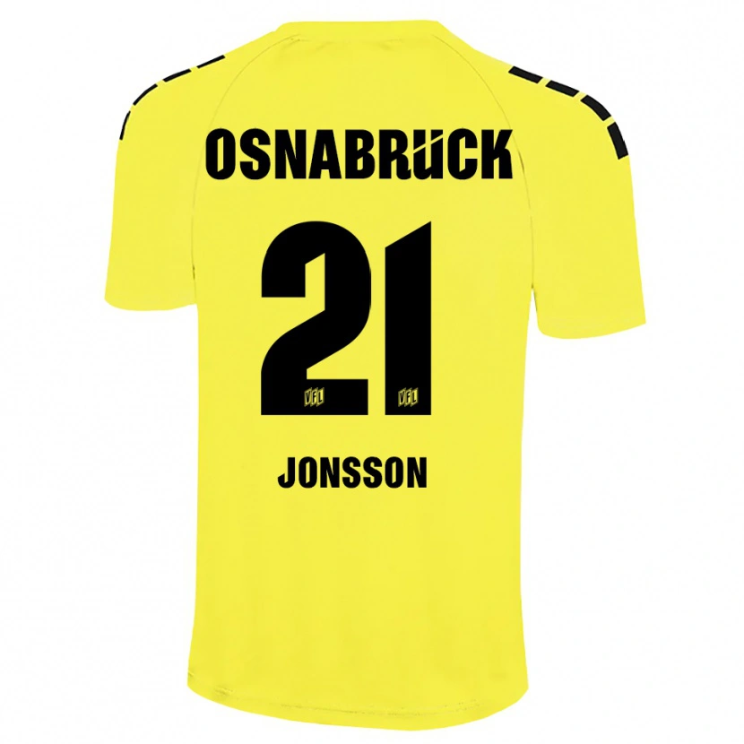 Danxen Dames Lukas Jonsson #21 Geel Zwart Keepersshirt 2025/26 T-Shirt België