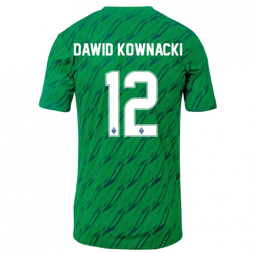 Danxen Dames Jakub Dawid Kownacki #12 Groen Wit Keepersshirt 2025/26 T-Shirt België