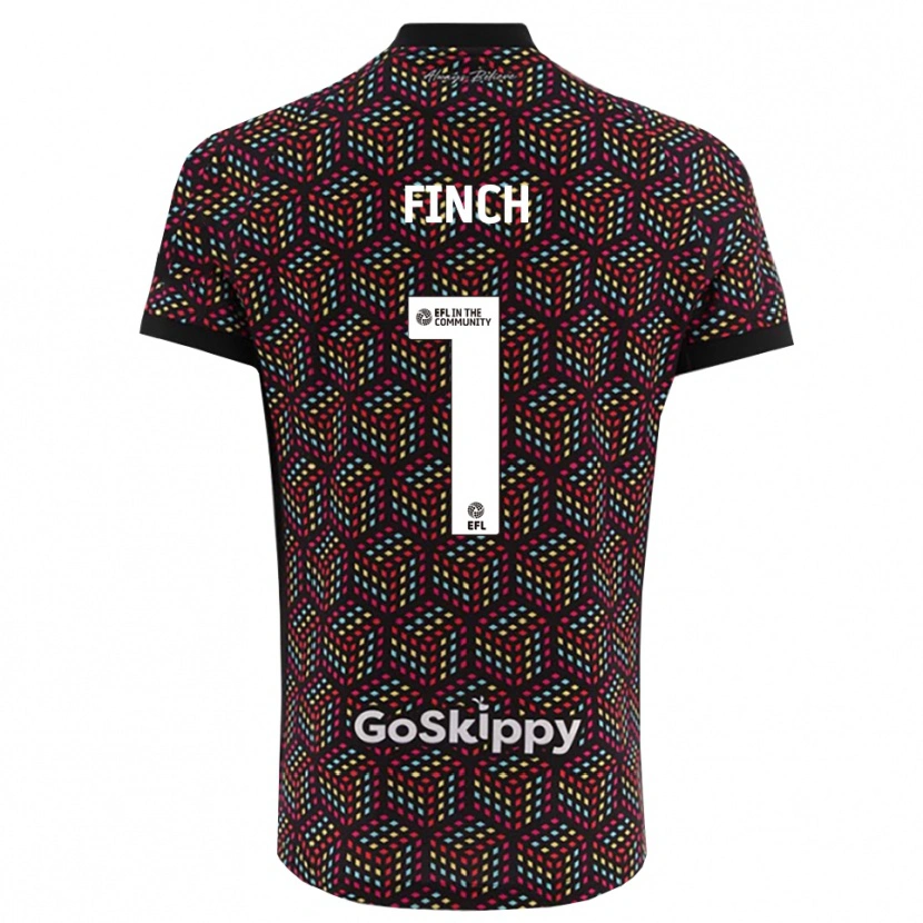 Danxen Dames Isaac Finch #1 Zwart Wit Keepersshirt 2025/26 T-Shirt België