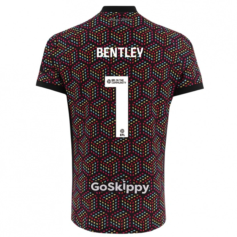 Danxen Dames Fran Bentley #1 Zwart Wit Keepersshirt 2025/26 T-Shirt België