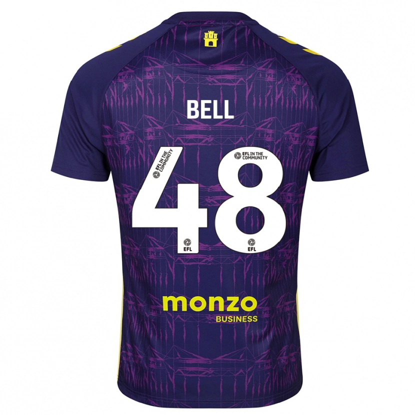 Danxen Dames Luke Bell #48 Paars Geel Keepersshirt 2025/26 T-Shirt België