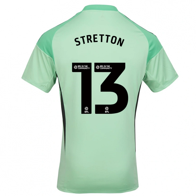 Danxen Dames Leo Stretton #13 Lichtgroen Zwart Keepersshirt 2025/26 T-Shirt België