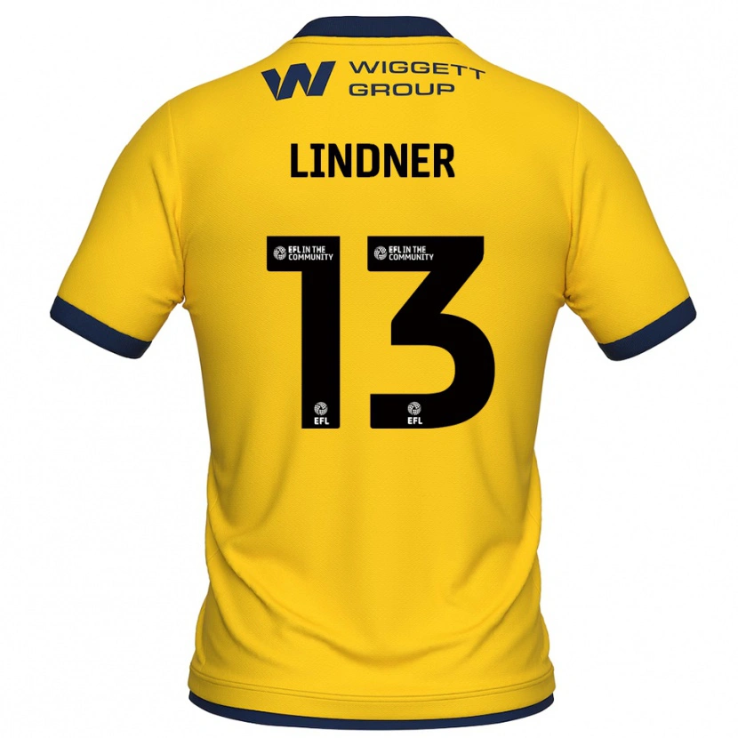 Danxen Dames Caspar Lindner #13 Geel Zwart Keepersshirt 2025/26 T-Shirt België