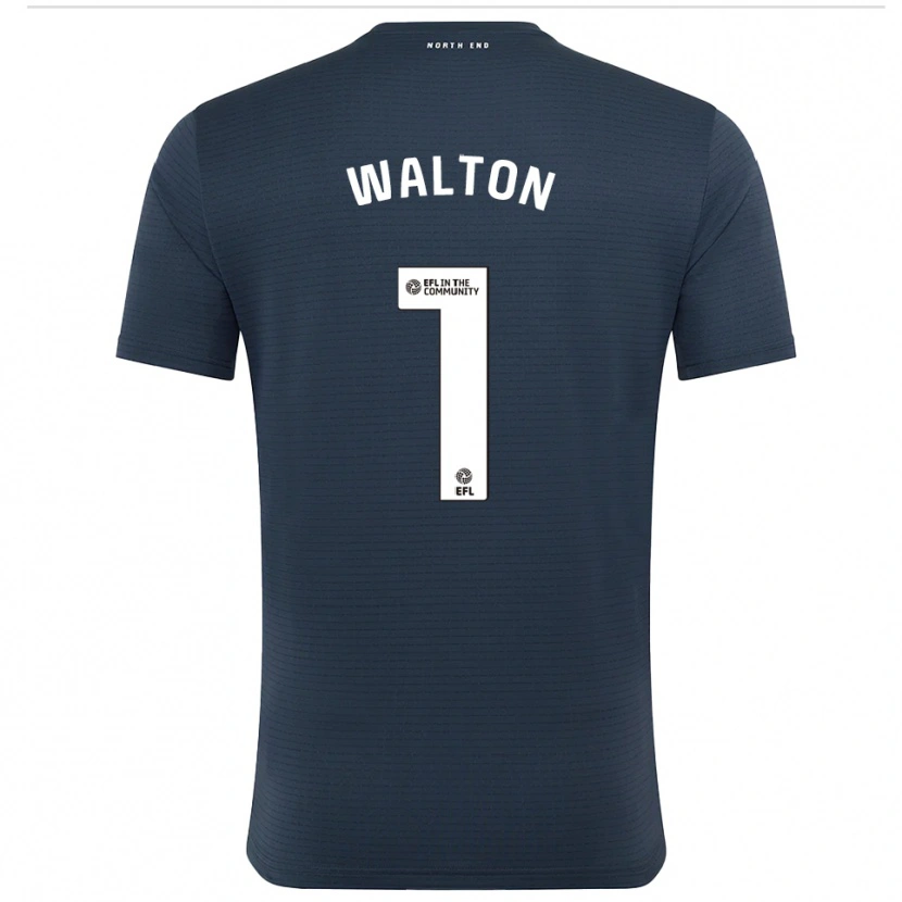 Danxen Dames Jack Walton #1 Zwart Wit Keepersshirt 2025/26 T-Shirt België